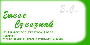 emese czesznak business card